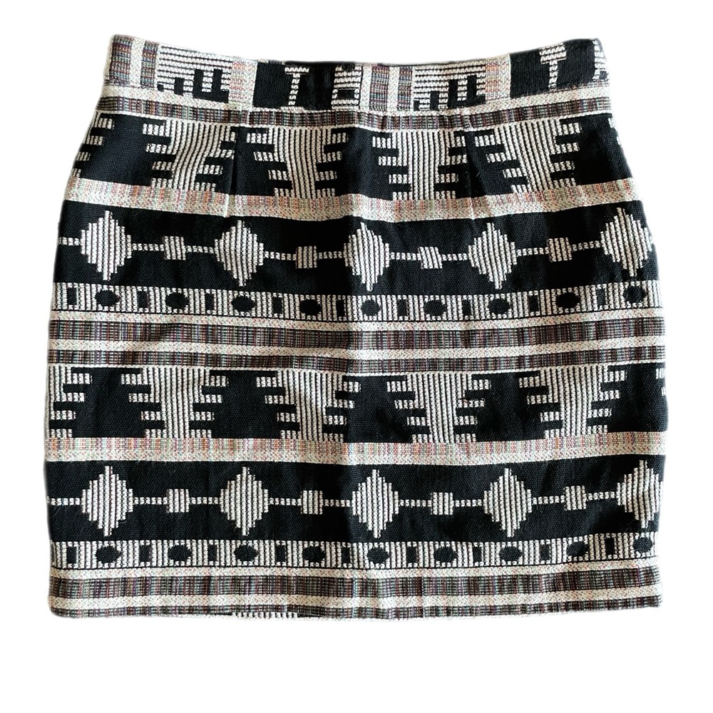 Esley Geometric Print Mini Skirt